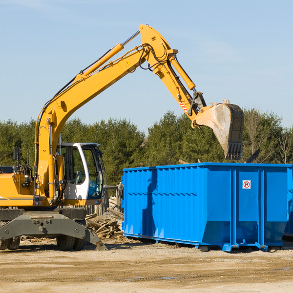 can i choose the location where the residential dumpster will be placed in South Heights